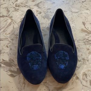 Alexander McQueen suede skull shoes